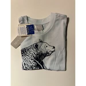 Boys Size 8 Outfit – Bear Graphic T-Shirt & Surf Shorts Set – Summer Clothes